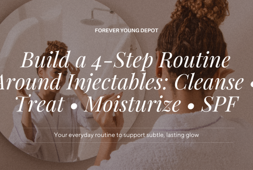 Build a 4-Step Routine Around Injectables: Cleanse • Treat • Moisturize • SPF