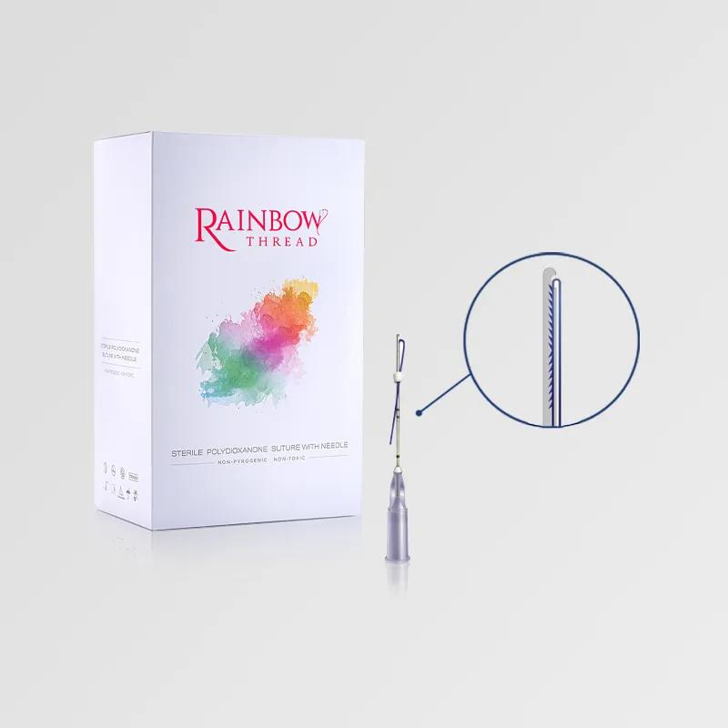 Rainbow Thread Hi Rhino 19G/60L/80 (100 threads (5 pouches x 20 pcs))
