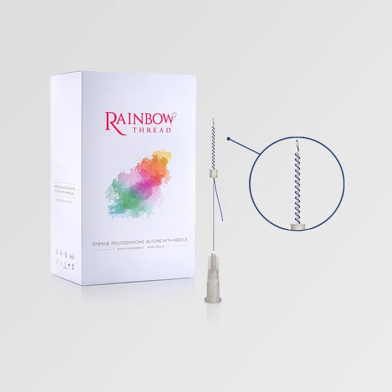 Rainbow Thread PDO Screw 29G/50/80 (100 threads (5 pouches x 20 pcs))